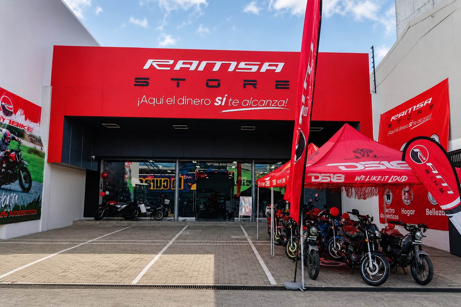 Fachada de RAMSA Store en Alajuela, Costa Rica